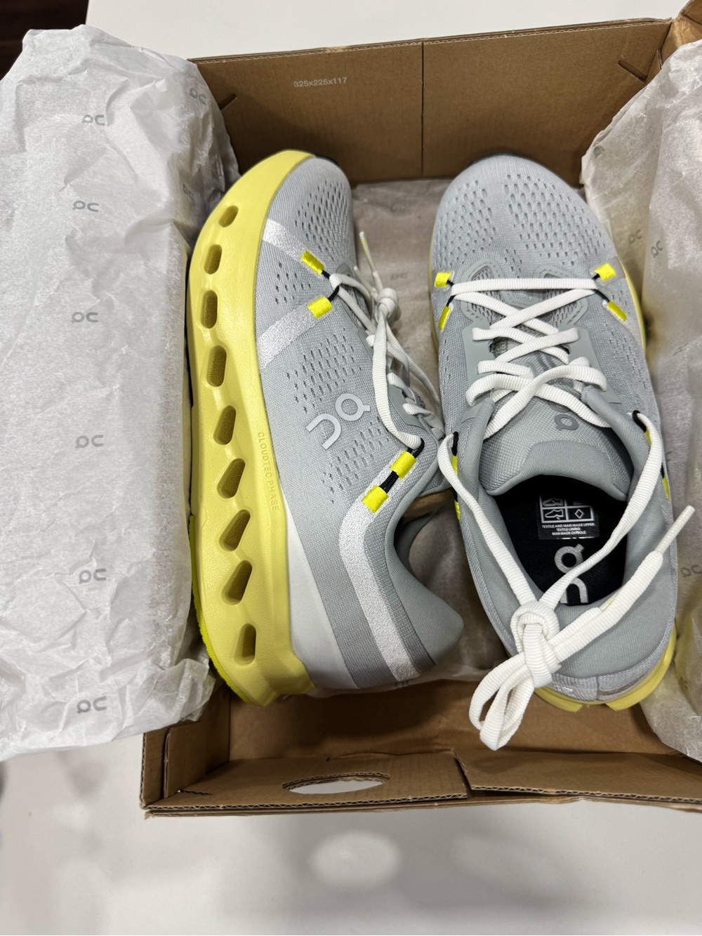 On Running Cloudnova Sneakers in Light Gray and Yellow